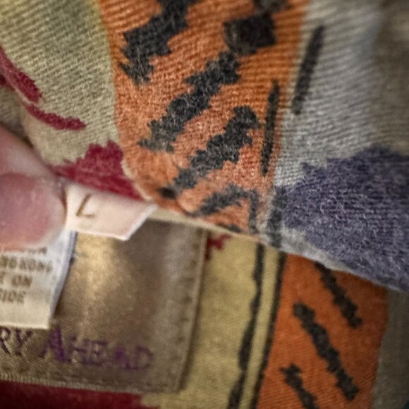 Vintage Territory Ahead Button Up Shirt Womens Large Southwestern Aztec Western‎ - Picture 3 of 8